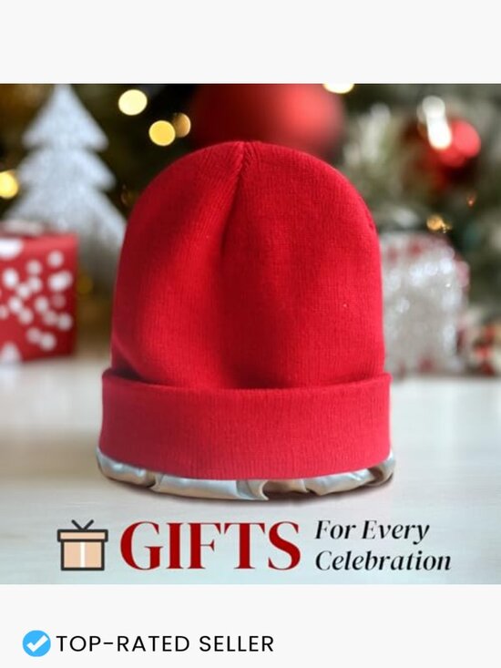 Satin Lined Beanie Hat Winter Skull Cap Soft Slouchy Warm Hair Friendly